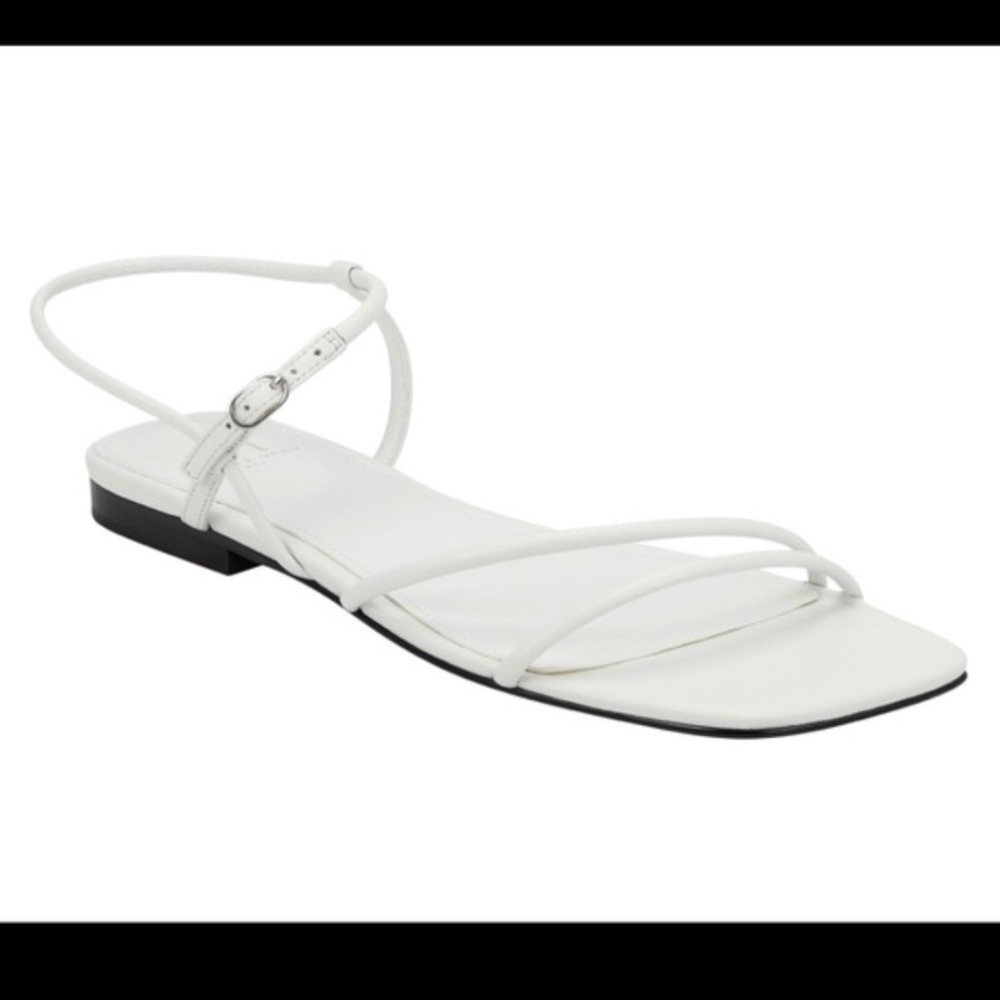 NEW Marc Fisher White strappy Marg Sandals 8.5